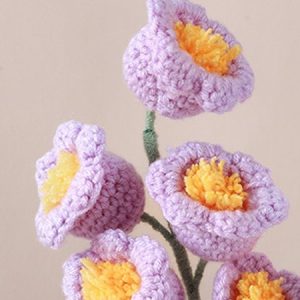 1 Pcs Knitted Flower Home Decoration Table Decoration Artificial Flowers, Home&Garden, color:Purple|size:One-size, catalog Noracora shop