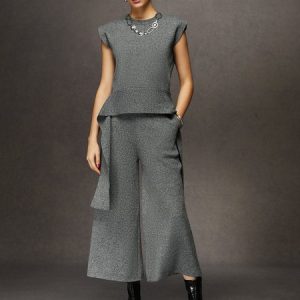 Urban Loose Knit Pants, Pants, color:As Picture|size:XXL, Stylewe