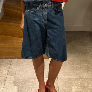 Micro-Elasticity Loose Urban Denim Plain Denim Shorts, Denim Shorts, color:Denim Blue|size:XXL, Stylewe
