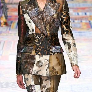 Leopard Elegant Regular Sleeve Long Sleeve Regular Fit Blazer, Blazers, color:As Picture|size:XXL, Stylewe