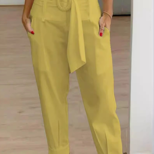 Casual Floral Long Pant, Pants, color:Yellow|size:XXL, catalog Noracora shop
