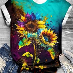 Loose Butterfly Casual T-Shirt, T-shirts, Lilicloth.com