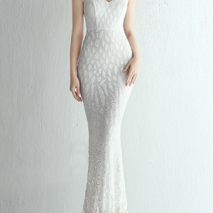 Women Plain V Neck Sleeveless Comfy Sexy Maxi Dress, Dresses, color:White|size:XXL, catalog Noracora shop