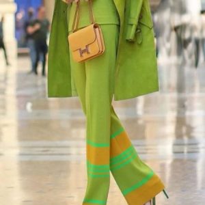 Color Block Casual Regular Fit Pocket Stitching Pants, Pants, color:Green|size:XXL, Stylewe