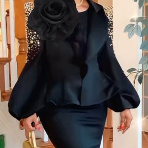 Plain Elegant Split Joint Regular Fit Long Sleeve Regular Fit Jacket, Jackets, color:Black|size:XXL, Stylewe