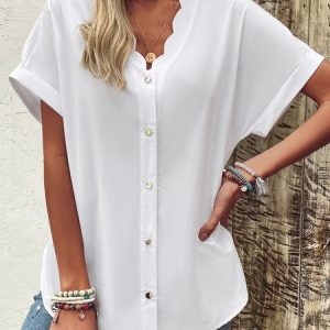 Long Sleeve Feather Regular Loose Blouse For Women, Blouses, color:White|size:XXL, catalog Noracora shop