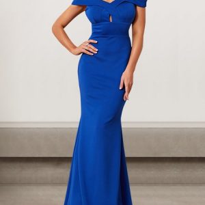 Women Plain Strapless Sleeveless Comfy Sexy Maxi Dress, Dresses, color:Blue|size:XL, catalog Noracora shop