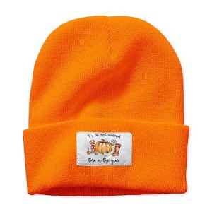It's The Most Wonderful Time Of The Year Halloween Graphic Beanie Hat, Hats, Lilicloth.com