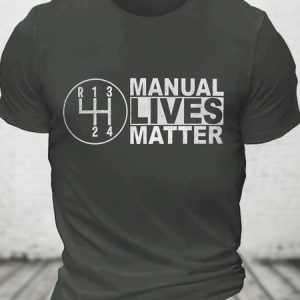 Manual Lives Matter Cotton T-shirt, T-shirts, Lilicloth.com