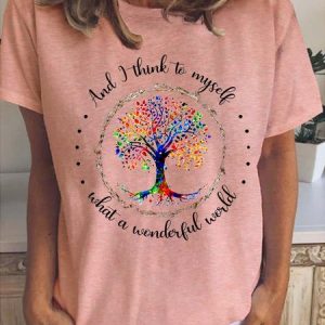 Women Floral Short Sleeve Tee T-shirt Crew Neck Vintage Summer Top, JustFashionNow T-Shirts, color:Pink|size:3XL,