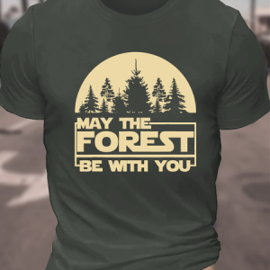 May The Forest Be With You Cotton T-Shirt, T-shirts, Lilicloth.com