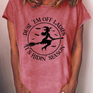 Womens Dust 'em Off Ladies It's Ridin' Season T-Shirt, T-shirts, Lilicloth.com