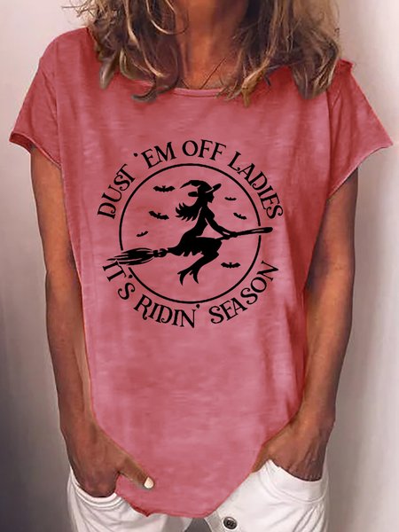 Womens Dust 'em Off Ladies It's Ridin' Season T-Shirt, T-shirts, Lilicloth.com
