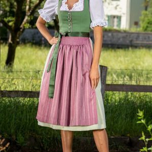Women's Drindl Short Sleeve Summer Green Plain Buckle Sweetheart Neckline Puff Sleeve Daily Going Out Vintage Midi X-Line Dress, JustFashionNow Dresses, color:Green|size:XXL,
