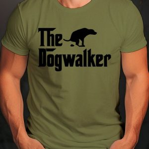 THE DOGWALKER CREW NECK T-SHIRT, T-shirts, Lilicloth.com