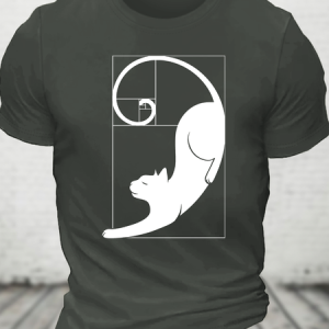 Fibonacci Kittens Cotton T-Shirt, T-shirts, Lilicloth.com
