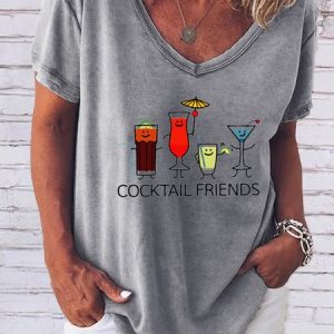 cocktail  friends tee, T-shirts, Lilicloth.com