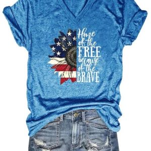 Because Of The Brave Shirts&Tops, T-shirts, Lilicloth.com