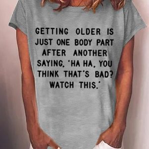 WomenвЂs Funny Old Age Casual T-Shirt, T-shirts, Lilicloth.com