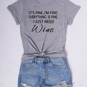 Cotton Short Sleeve Letter T-shirt, T-shirts, Lilicloth.com