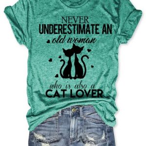 Funny Old Woman Who Is Also A LoveLoosen Short Sleeve T-Shirt, T-shirts, Lilicloth.com