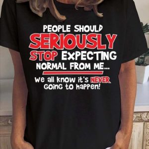 People Should Seriously Women‘s Short Sleeve T-Shirt, T-shirts, Lilicloth.com