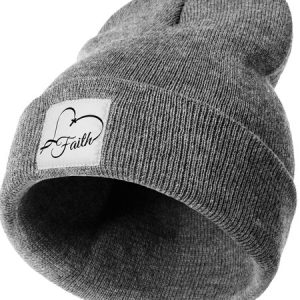Faith Graphic Printed Beanie Hat, Hats, Lilicloth.com