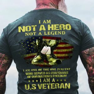 U.S Veteran Cotton Short Sleeve Short Sleeve T-Shirt, T-shirts, Lilicloth.com