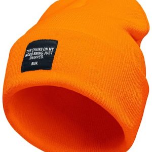 The Chains On My Mood Just Snnaped Funny Text Letters Beanie Hat, Hats, Lilicloth.com