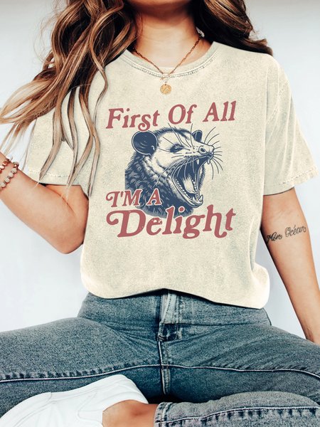 First of All I'm a Delight Vintage Distressed Shirt, T-shirts, Lilicloth.com
