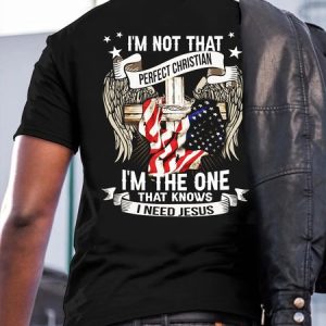 I'm Not That Perfect Christian Casual Short Sleeve T-Shirt, T-shirts, Lilicloth.com