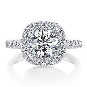 classic engagement rings - Italo Halo Engagement Ring Affordable Classic Engagement Ring, Italo jewelry - Online Catalog