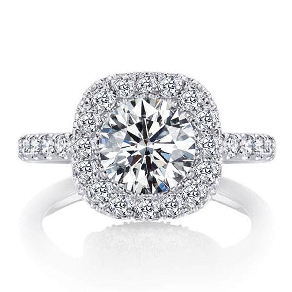 classic engagement rings - Italo Halo Engagement Ring Affordable Classic Engagement Ring, Italo jewelry - Online Catalog