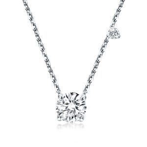 Necklaces - Italo Round Cut Pendant Necklace For Women Silver Necklace, Apparel & Accessories, Italo jewelry - Online Catalog