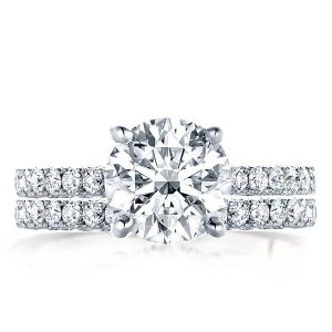Bridal sets rings - Classic Round Cut Women Bridal Set, Italo jewelry - Online Catalog