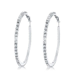 Earrings - Simple Round Cut Hoop Earrings, Apparel & Accessories, Italo jewelry - Online Catalog