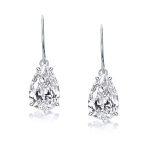earrings - Italo Pear Cut Solitaire Drop Earrings For Women, Italo jewelry - Online Catalog