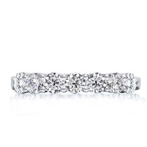 Anniversary band - Italo Half Eternity Created White Sapphire Wedding Band, Wedding Bands - Apparel & Accessories, Italo jewelry - Online Catalog