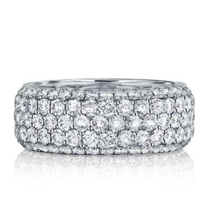 Eternity band - Italo Five Row Eternity Created White Sapphire Wedding Band, Apparel & Accessories, Italo jewelry - Online Catalog