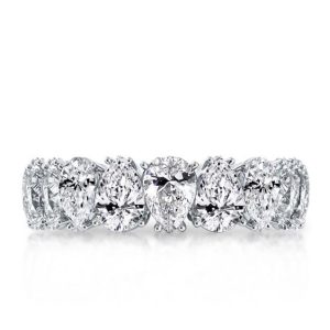 Eternity band - Italo Eternity Pear Created White Sapphire Wedding Band, Apparel & Accessories, Italo jewelry - Online Catalog