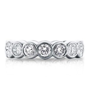 Eternity band - Italo Bezel Setting Wedding Band Eternity Wedding Band For Women, Apparel & Accessories, Italo jewelry - Online Catalog