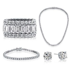 jewelry sets - Round & Baguette Cut Fashion Jewelry Set, Italo jewelry - Online Catalog