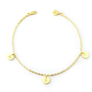 personalized Bracelets - Personalized Letter Bracelet In Golden, Apparel & Accessories, Italo jewelry - Online Catalog