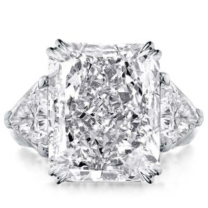 three stone engagement rings - Italo Radiant Cut Engagement Ring 3 Stone Engagement Ring, Italo jewelry - Online Catalog