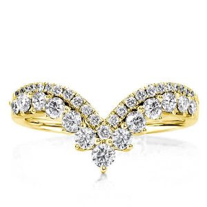 anniversary band - Italo Chevron Wedding Band For Women Gold Plated Wedding Band, Italo jewelry - Online Catalog