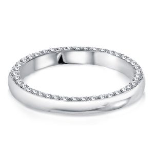 Eternity band - Classic Eternity Round Cut Created White Sapphire Wedding Band, Apparel & Accessories, Italo jewelry - Online Catalog