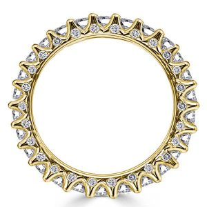 Eternity band - Golden Eternity Round Wedding Band, Apparel & Accessories, Italo jewelry - Online Catalog