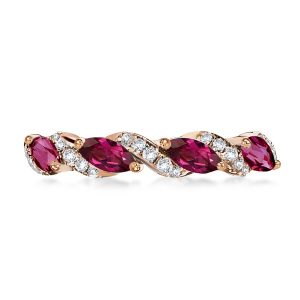 eternity band - Eternity Marquise Cut Created Sapphire Wedding Band, Italo jewelry - Online Catalog