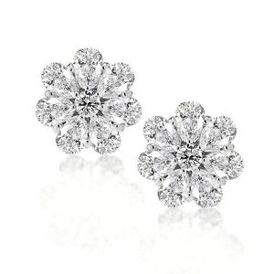 Earrings - Italo Halo Stud Earrings Sterling Silver Earrings For Women, Apparel & Accessories, Italo jewelry - Online Catalog