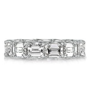 Eternity band - Eternity White Emerald Cut Wedding Band, Apparel & Accessories, Italo jewelry - Online Catalog